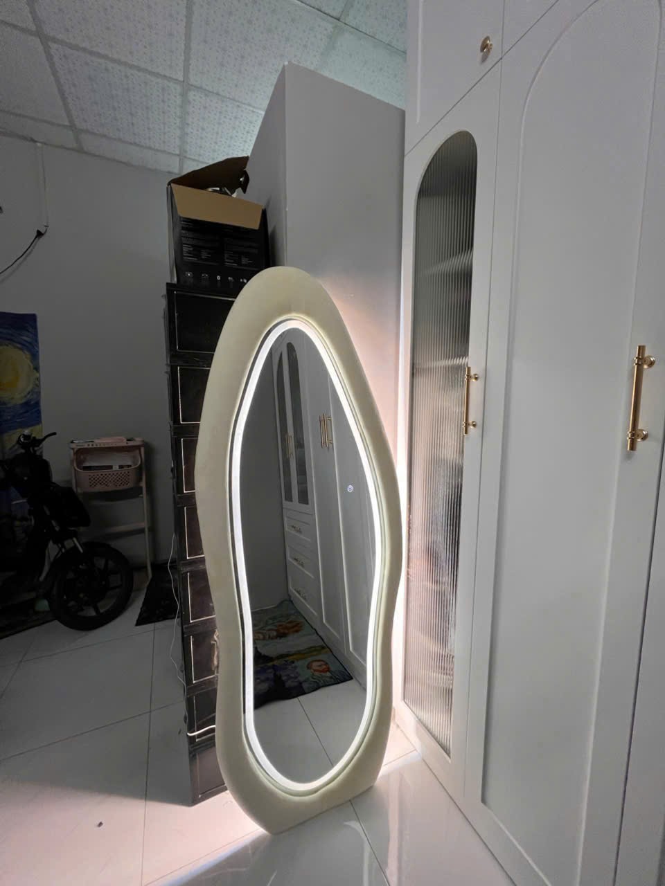 Gương Soi Toàn Thân Nỉ Led 10
