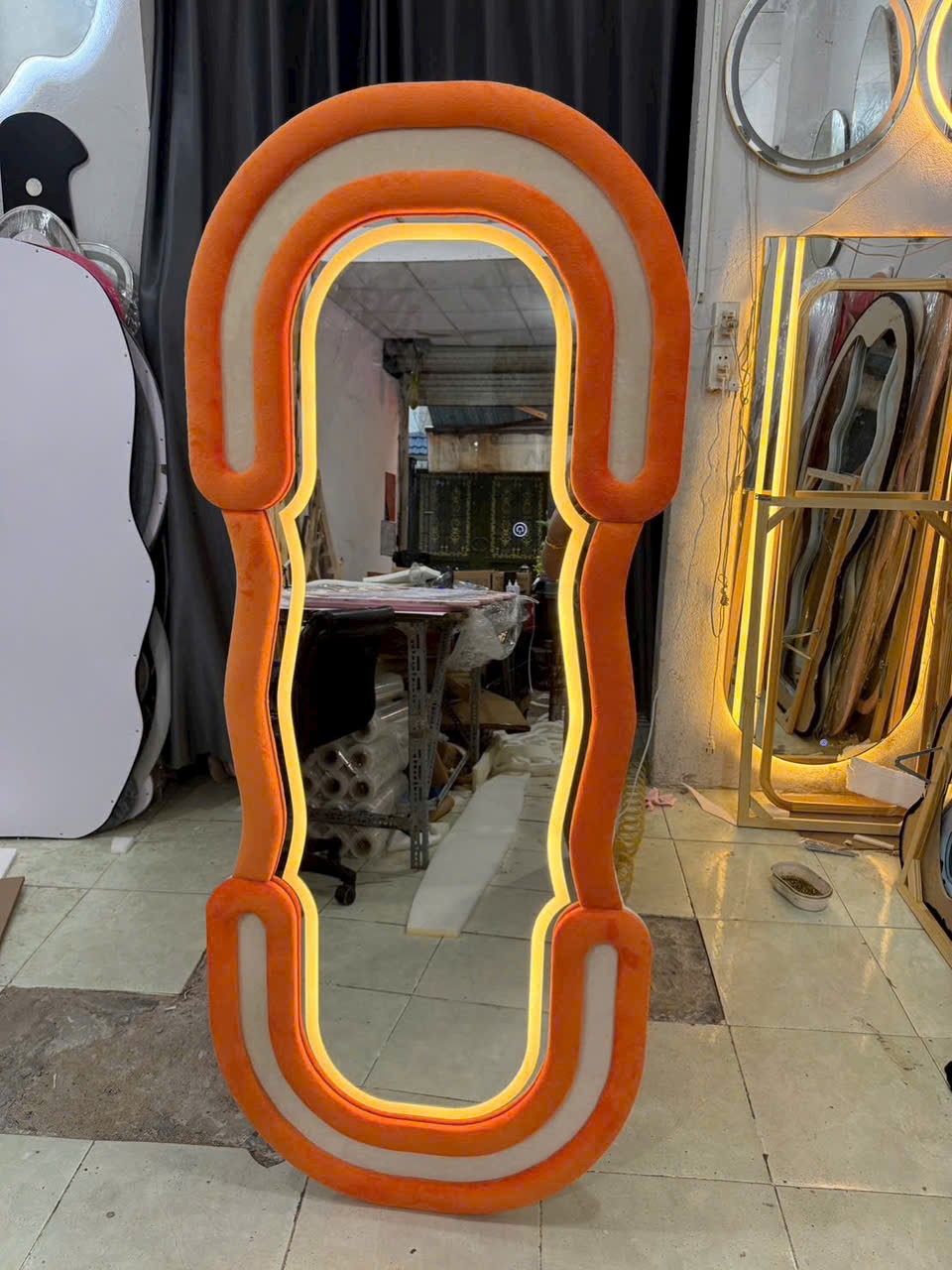 Gương Soi Toàn Thân Nỉ Led 20