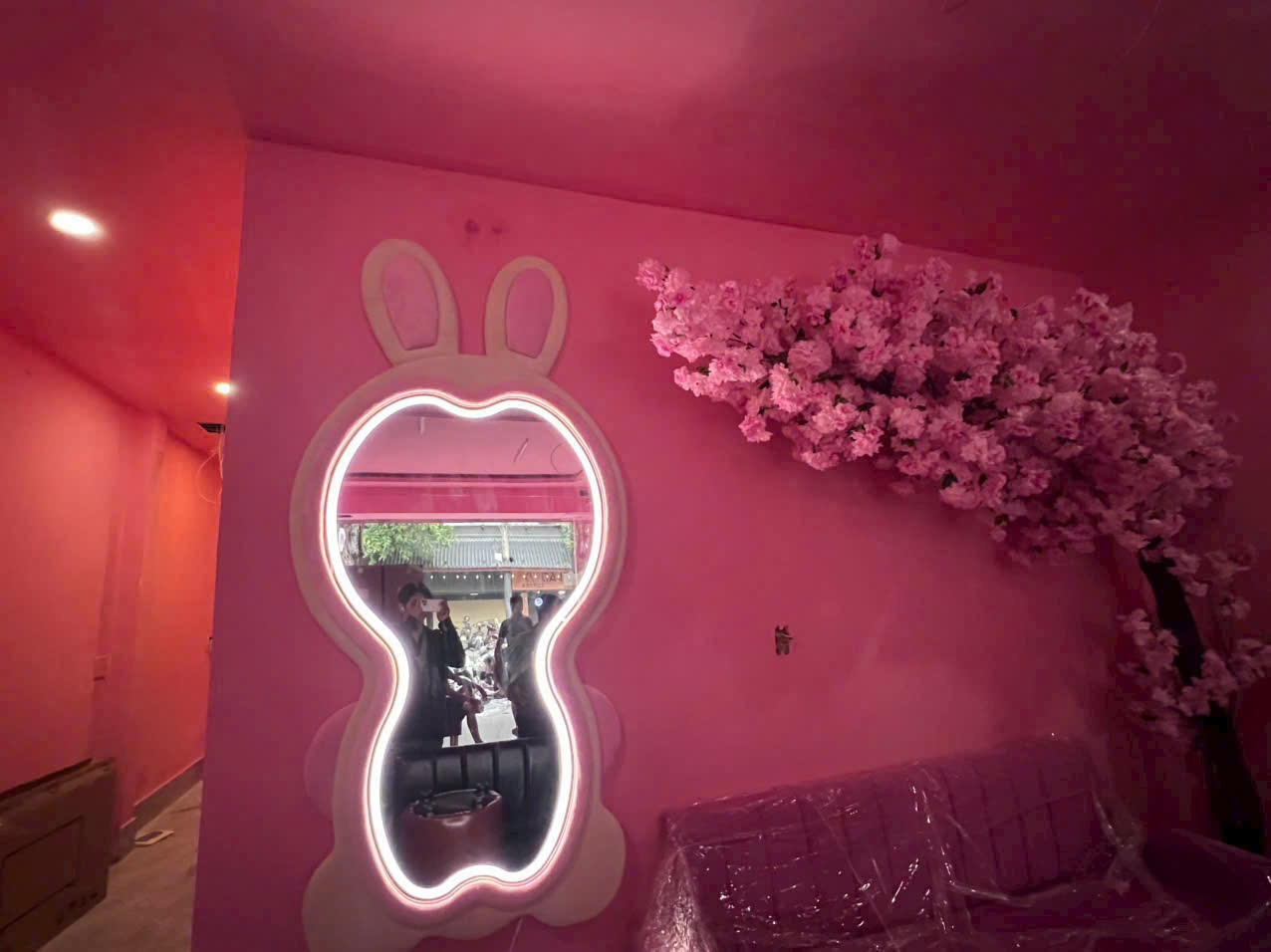 Gương Soi Toàn Thân Nỉ Led 26