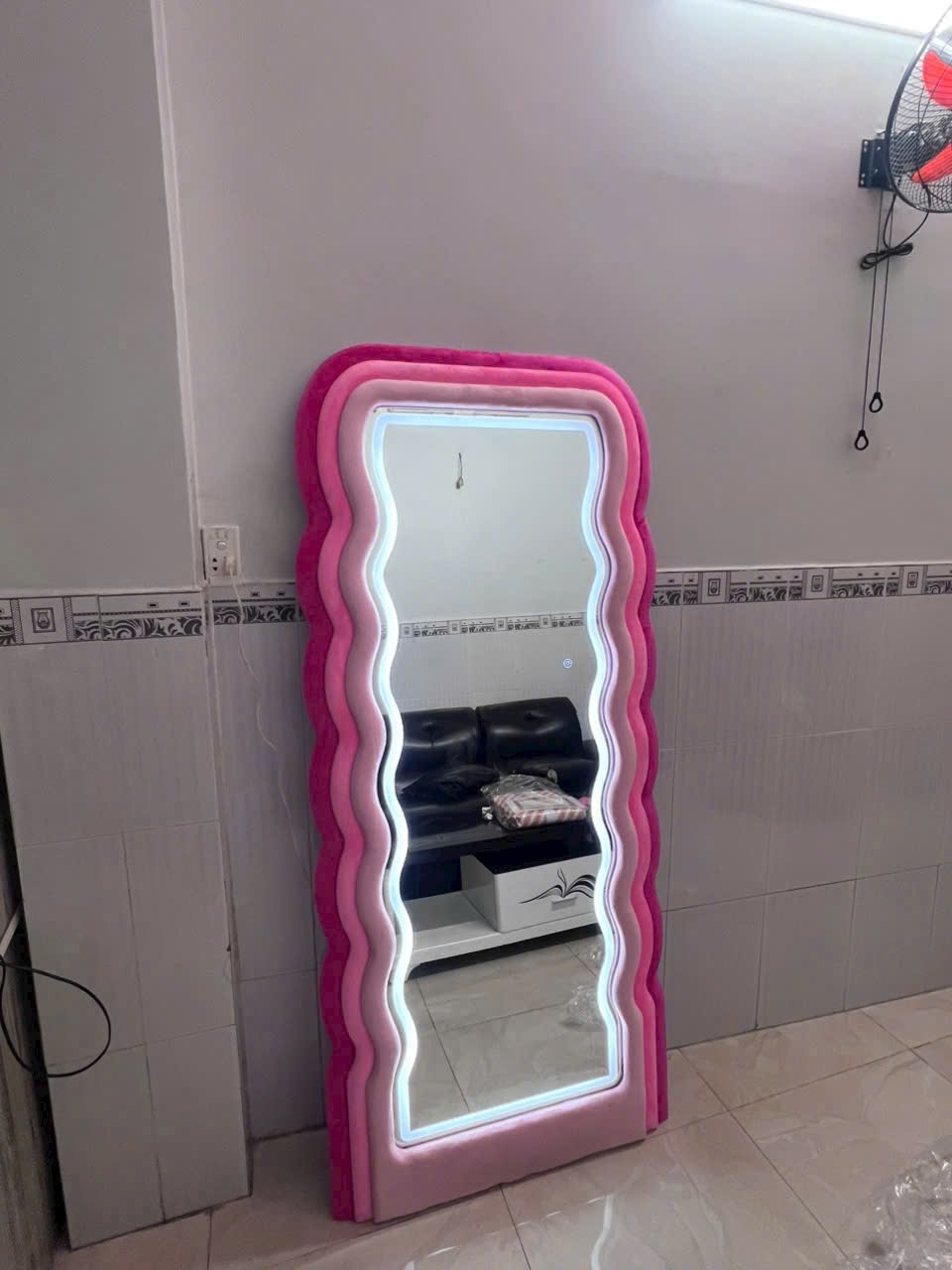 Gương Soi Toàn Thân Nỉ Led 27